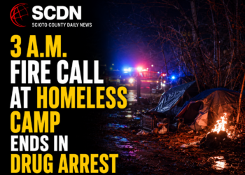 homeless camp fire
