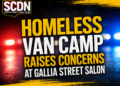 homeless van camp