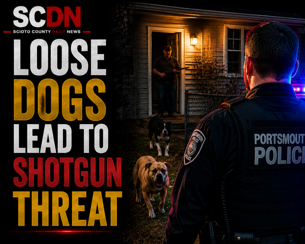 Loose Dog leads to shotgun threat