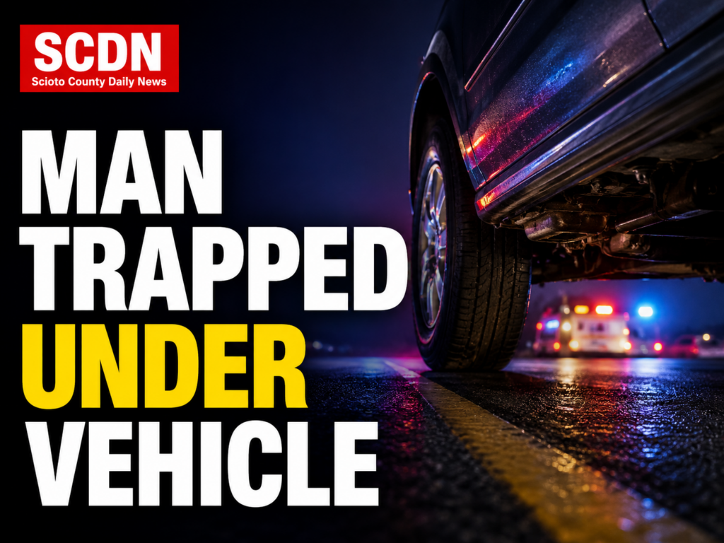 Man trapped under vehicle