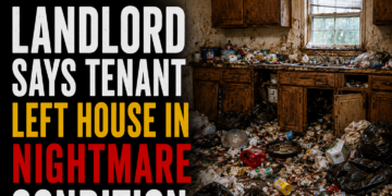 House left in nightmare condition.