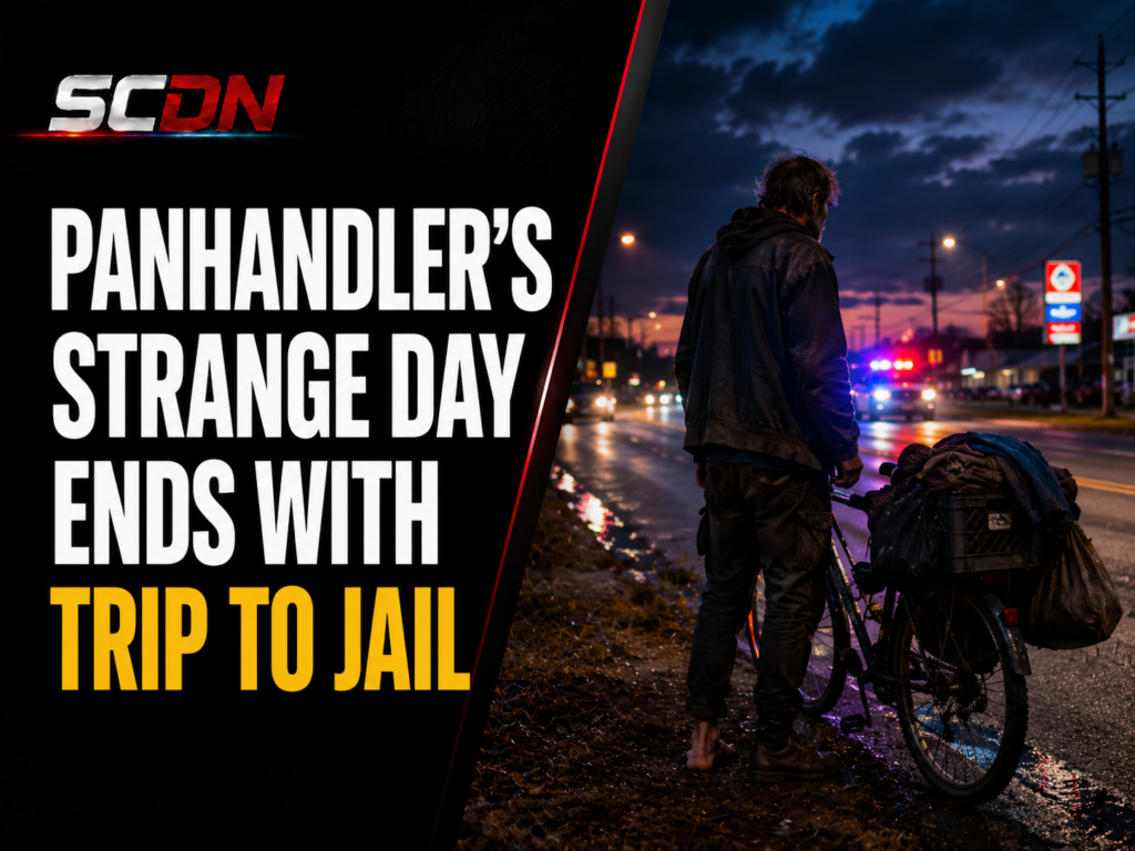 pandhandlers strange day end with jail