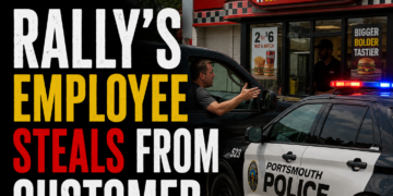 Rally's Employee steals from customer