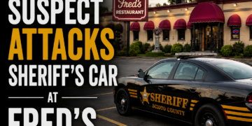 Sheriffs Car attacked at Freds