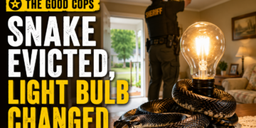 Snake evicted, light bulb changed