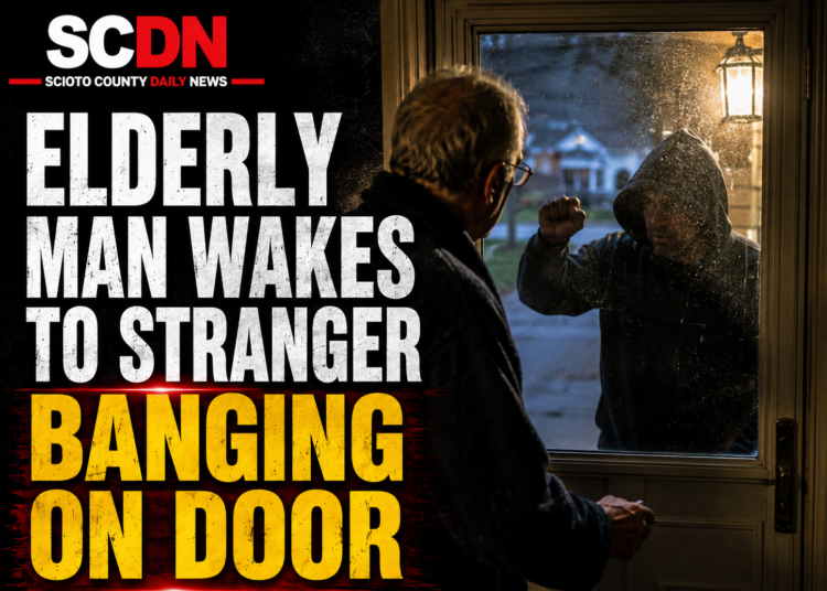Elderly man reports stranger at the door