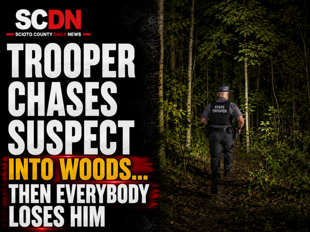 Trooper Chases Suspect into woods