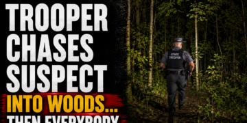 Trooper Chases Suspect into woods