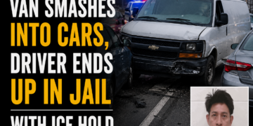 Van Smashes Into Car