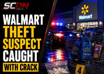 Walmart theft ends with crack arrest