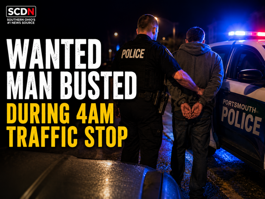 wanted man busted during 4 am traffic stop