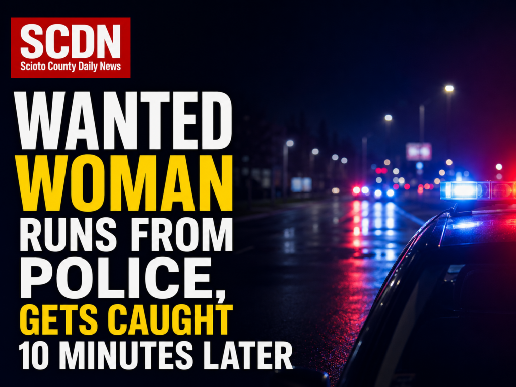 Wanted woman runs from police