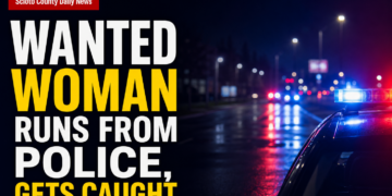 Wanted woman runs from police