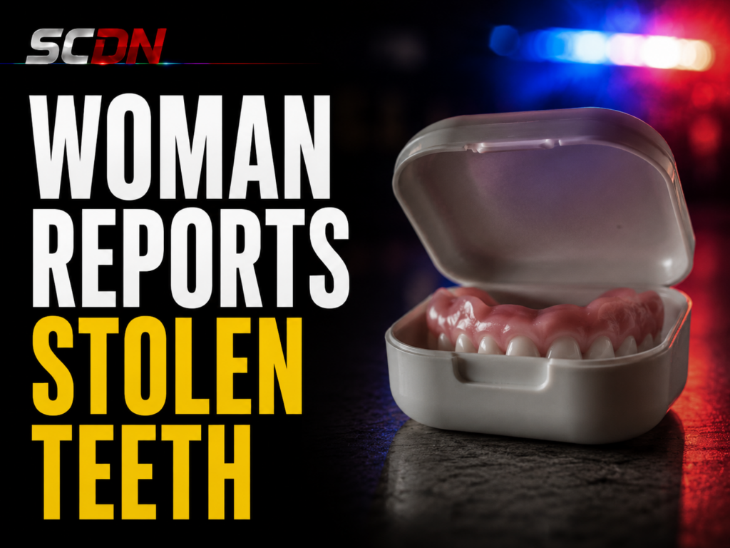 woman reports stolen teeth