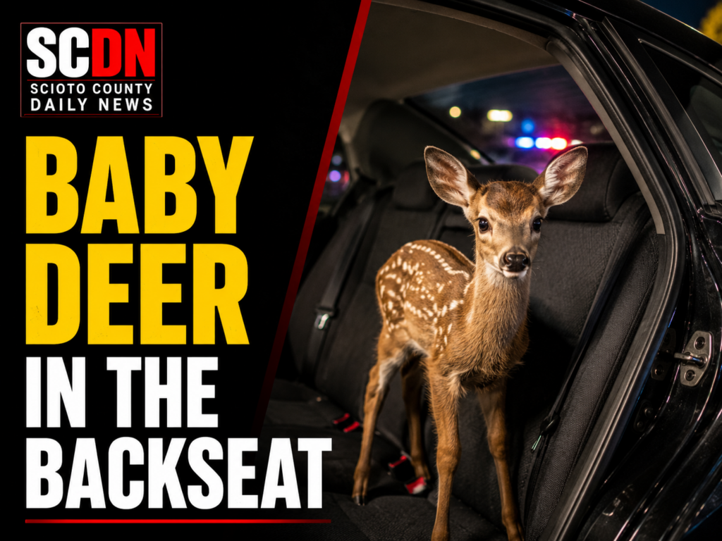 Baby deer in the backseat