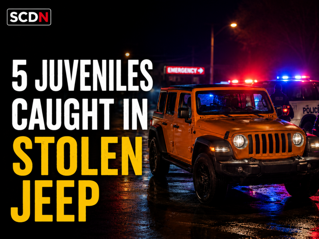 5 caught in stolen jeep