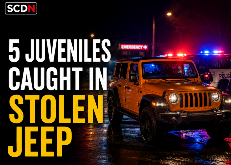 5 caught in stolen jeep