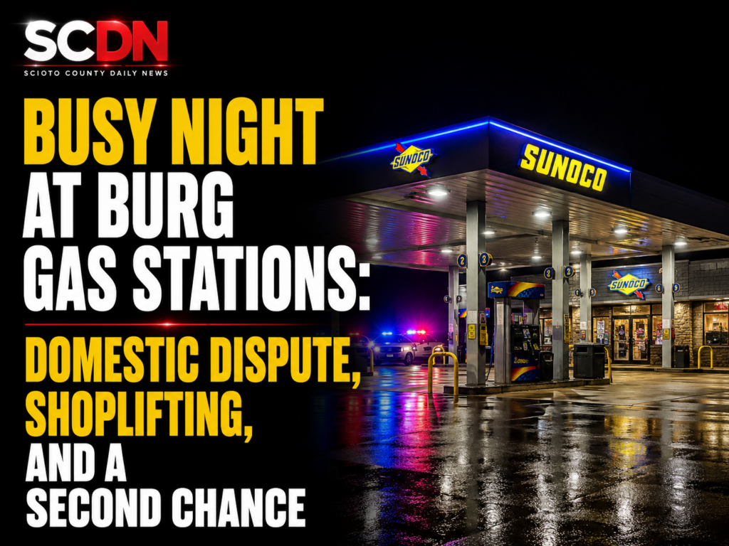 busy night at burg gas stations