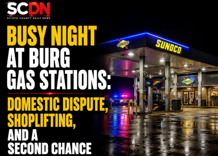 busy night at burg gas stations