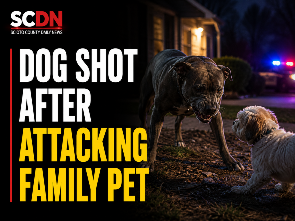 dog shot after attacking family pet