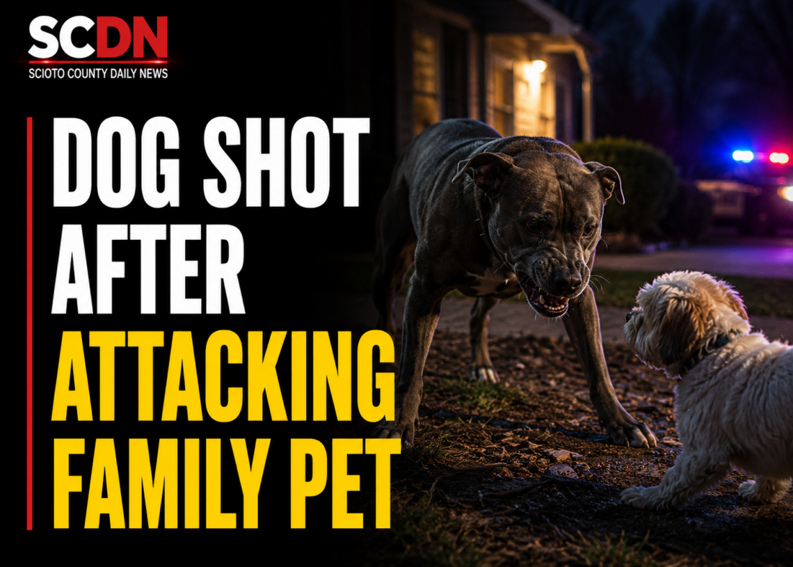 dog shot after attacking family pet