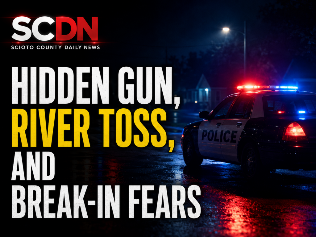 Hidden gun tossed in river