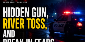 Hidden gun tossed in river