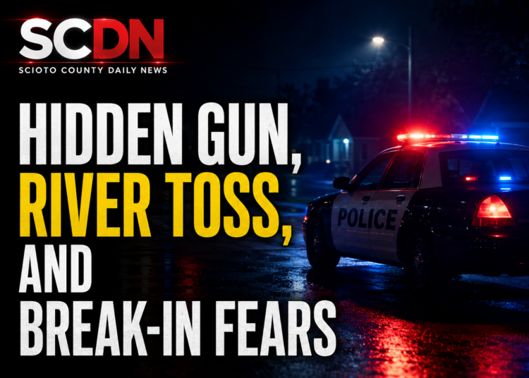 Hidden gun tossed in river