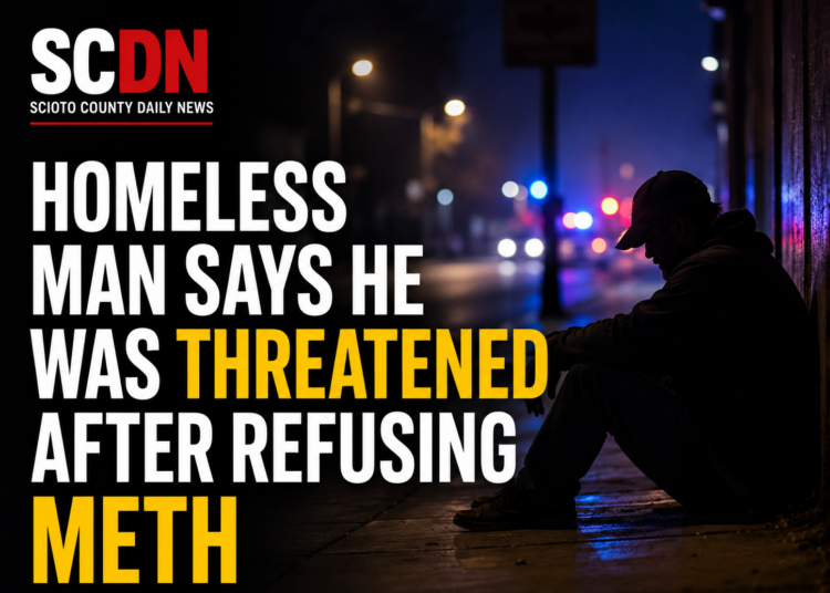 Homeless Man says he was threatened after refusing Meth