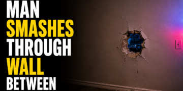 neighbor breaks through wall