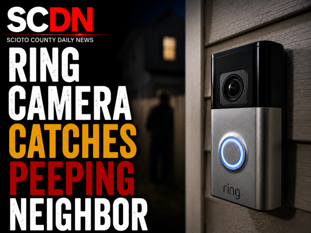 Ring camera catches peeper