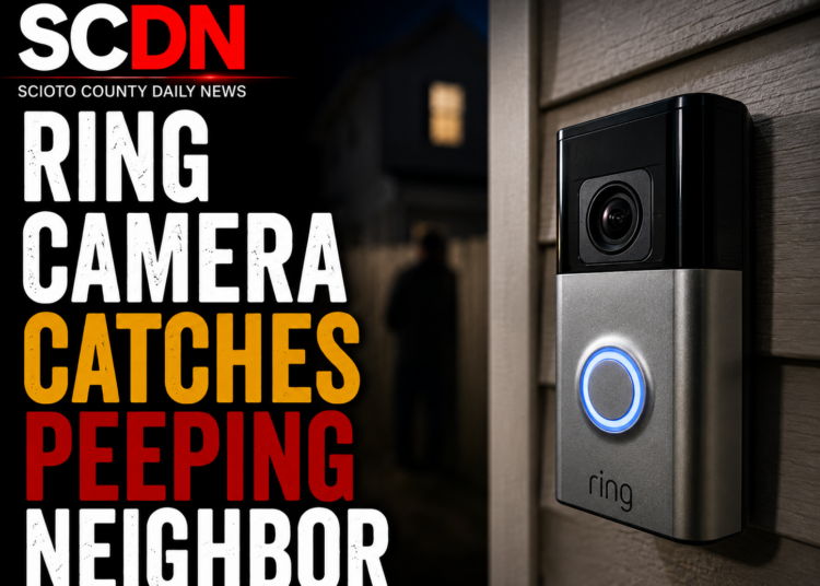 Ring camera catches peeper