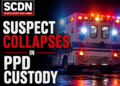 suspect collapses in custody