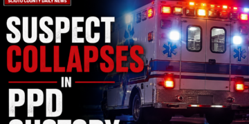 suspect collapses in custody