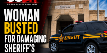 woman busted for damaging sheriff's lobby