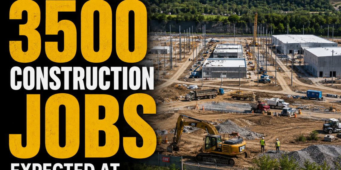 3500 jobs at construction site