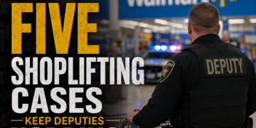 5 shoplifting cases