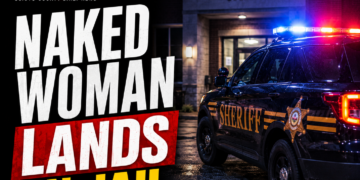 Naked woman lands in jail