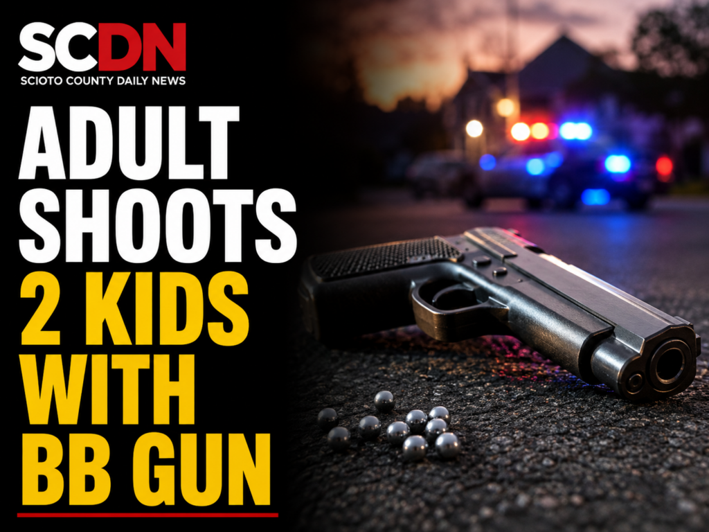 adult shoots 2 kids with BB gun