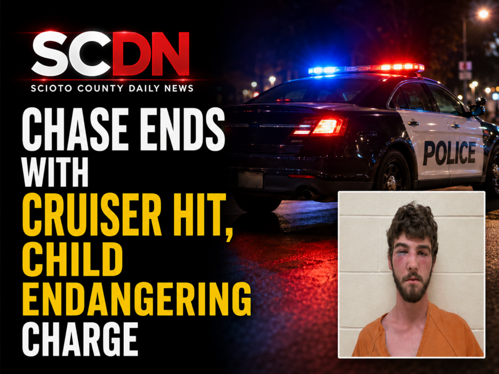 Chase ends with child endangering charge