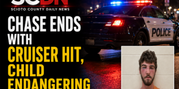 Chase ends with child endangering charge