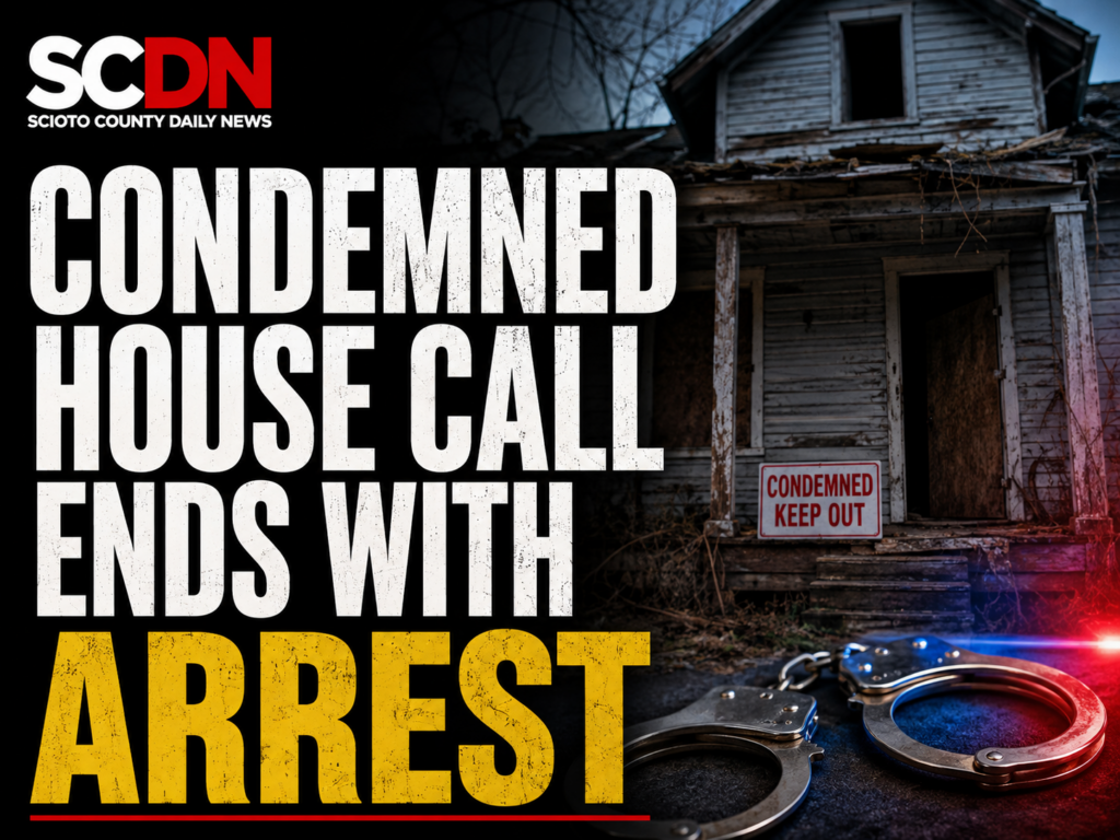 Condemned house wndw with arrest