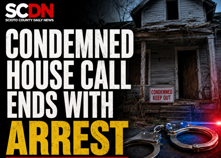 Condemned house wndw with arrest