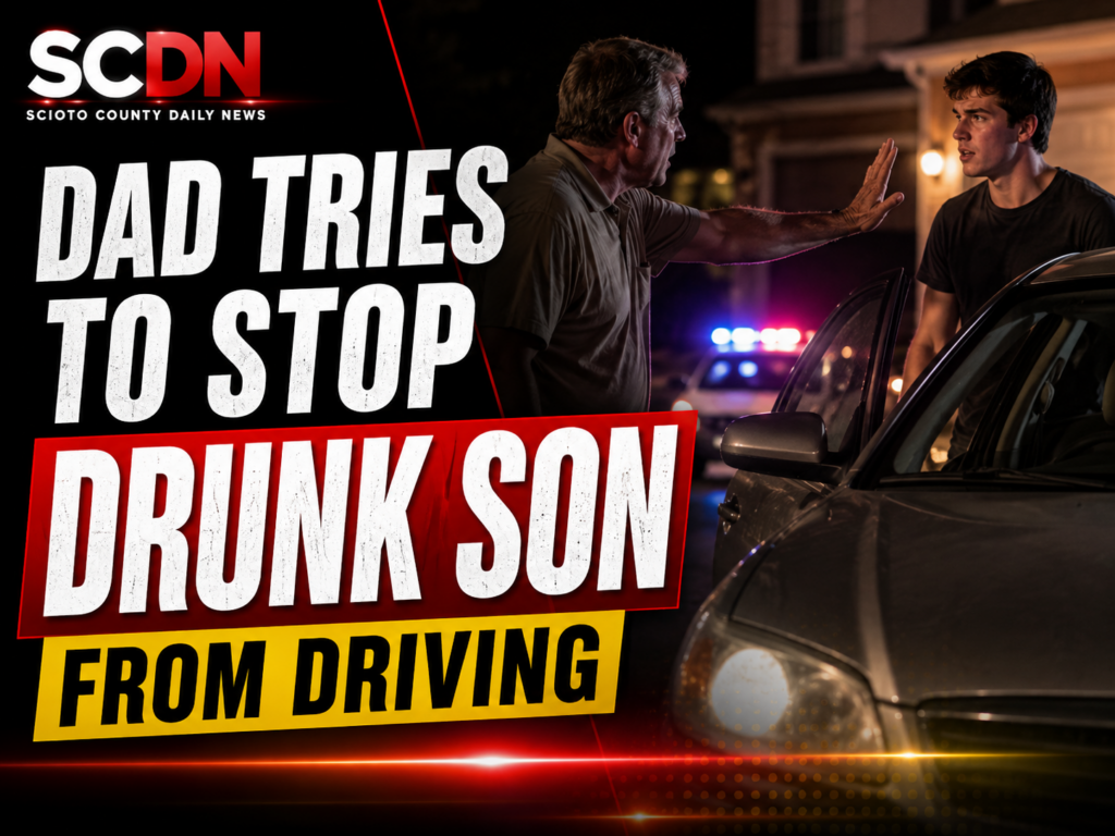 Dad tries to stop drunk son