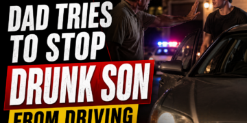 Dad tries to stop drunk son