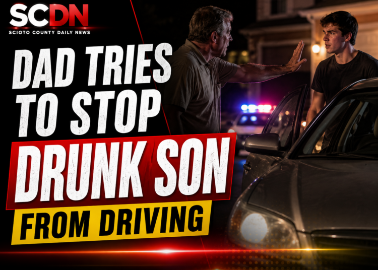 Dad tries to stop drunk son