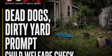 Dead dogs and dirty yard prompt child welfare check