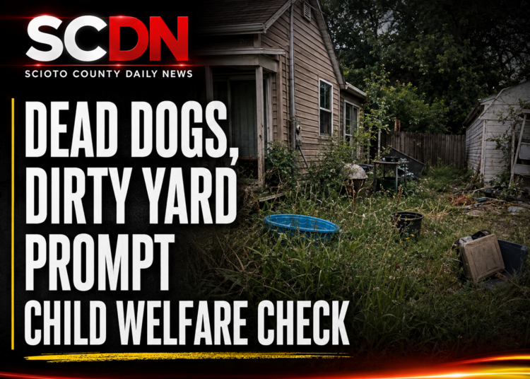 Dead dogs and dirty yard prompt child welfare check