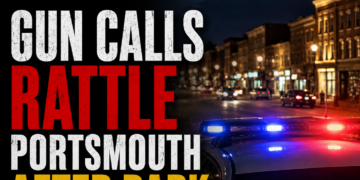 Gun calls after dark in Portsmouth