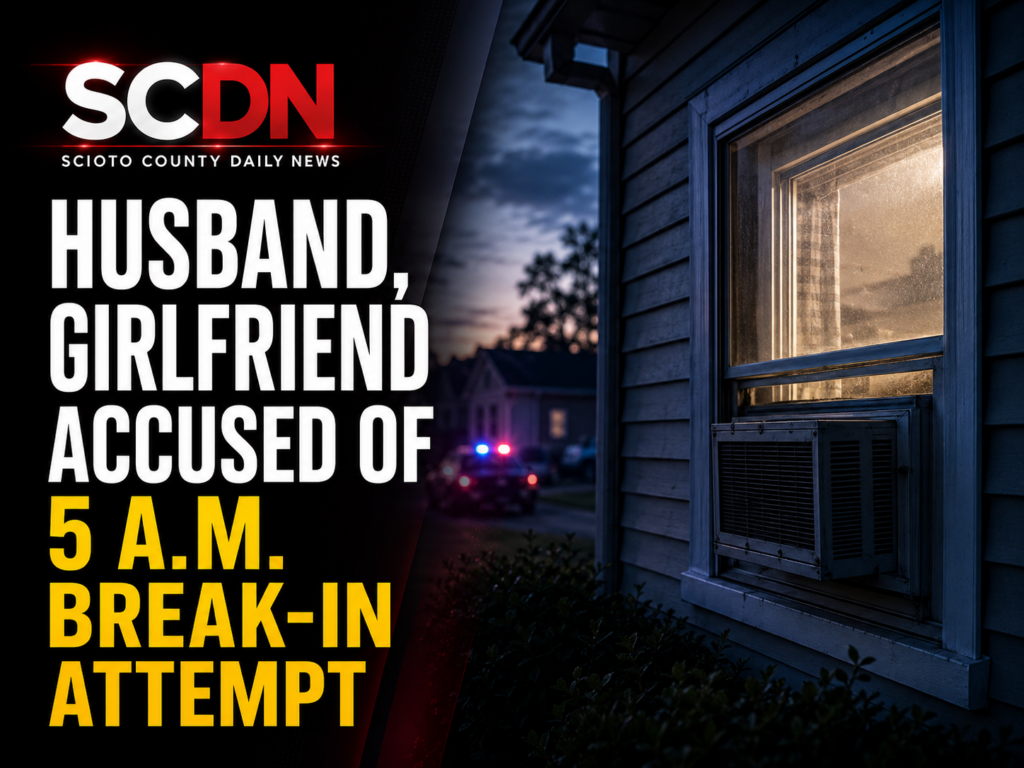 Husband and girlfriend accused of break in
